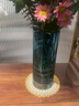 傲石玻璃花瓶透明干花插花现代简约茶几餐桌软装饰品家居客厅轻奢摆件 高30CM 实拍图