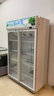 稚乐  饮料展示柜冷藏保鲜柜 冰柜商用冰箱保鲜柜啤酒柜 风冷保鲜超市便利店酒吧透明玻璃冰箱立式 大双门1.2米宽【加深款】【纯风冷无霜豪华款】 实拍图