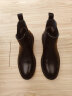 思加图冬季新款英伦风圆头切尔西靴短靴厚底女加绒靴H8682DD2 黑色（绒里） 36 晒单实拍图