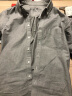 无印良品 MUJI 男式 棉水洗牛津 纽扣领衬衫 休闲百搭 衬衣外套 ACA01C2S 浅灰色 S (165/84A) 实拍图