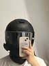 GSB361头盔摩托车头盔全盔冬季机车骑行男士女全覆式361gt安全帽四季 大尾翼 闪光黑（透明镜片） 3XL （60-62cm） 实拍图