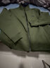 JEEP夹克男外套纯棉秋冬季新款男装宽松大码开衫卫衣休闲立领男士上衣 军绿色 M(建议110-130斤) 实拍图