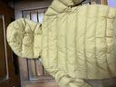 鸭鸭（YAYA）儿童轻薄羽绒服短款小童中大童连帽男女童2023秋冬洋气童装外套 黄色 100 实拍图