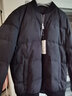 千纸鹤男装短款男士羽绒服新款商务休闲保暖防寒棒球领外套男爸爸冬装 05C黑色 XL 实拍图