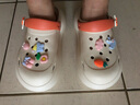 梵科洞洞鞋女厚底甜美潮流外穿休闲增高洞洞凉鞋 米色 240mm 【37-38】 实拍图