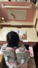 坐得正 儿童学习桌儿童桌椅套装可升降中小学生学习桌椅写字桌实木书桌 1.2m桌带陪读柜+小熊三背椅粉 实拍图