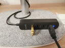 飞利浦USB分线器2.0一拖四多接口带5V充电口 笔记本台式电脑4口集线器HUB转换器延长线 0.6米 实拍图
