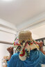 玉柳缘 遮阳帽子女夏天可折叠太阳帽骑车草帽女韩版百搭防晒帽紫外线大沿沙滩帽海边出游凉帽户外盆帽渔夫帽 太阳花米色 均码 实拍图