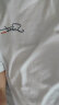 真维斯短袖t恤男春夏季青少年宽松学生休闲情侣半袖纯棉体恤衫潮流上衣 白色（自由签胸标） XL(体重135-155斤左右) 实拍图