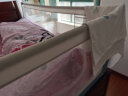 M-CASTLE床围栏婴儿童床上挡板宝宝床边防摔床护栏三面拼接防夹防掉床围挡 冰川蓝 单面装 2.0米 实拍图