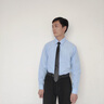 皮尔卡丹衬衫男短袖春夏季纯色韩版时尚商务休闲正装搭配衬衣男士潮流上衣 S108白色+S108蓝色 XL 实拍图