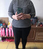靓莎绮裤子女小脚裤女胖mm大码紧身裤春秋款打底裤外穿九分显瘦铅笔裤女 黑色加绒加厚长裤 6XL (200-230斤) 实拍图