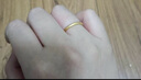 中国黄金（CHINA GOLD）古法素圈黄金戒指女足金情侣对戒三生三世指环520礼物送老婆女友 【古法】单戒 9号 1g 实拍图