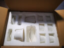 鸿冠羊脂玉功夫茶具套装高档白色玉陶瓷整套茶壶盖碗茶杯家用送礼办公 01款：10件羊脂玉（配盖碗） 实拍图