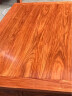 皇印 红木家具非洲花梨（学名：刺猬紫檀）餐桌椅组合长方形实木餐桌椅大小户型饭桌椅2602 餐桌1.48米+6椅 晒单实拍图