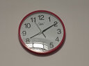 康巴丝（Compas）时钟挂表简约挂钟卧室客厅办公简约创意石英钟表壁挂 墨绿 （38cm） 实拍图