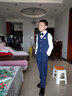 萝卜呗呗儿童西装套装男童礼服西装钢琴主持演出服花童礼服钢琴表演服西服 藏蓝色马甲+裤子+衬衫+领结 140 建议体重50-58斤 实拍图
