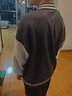 GENIOLAMODE[敖瑞鹏代言]棒球服男士重磅拼色美式复古夹克外套男装 深灰 M 实拍图