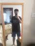 维动（VEIDOORN）短袖防守投篮服T恤男美式篮球训练服运动跑步排汗透气潮半袖V 石墨黑 L 实拍图