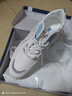 鸿星品牌运动鞋女秋季款2025新款青少年小白鞋轻便鞋子百搭休闲鞋跑步鞋 130白兰（皮面款） 38 实拍图