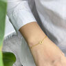 中国黄金（CHINA GOLD）黄金手链女足金爱心转运珠心形手饰母亲节生日礼物送女友老婆爱人 【送女友】爱心黄金手链 约2g 实拍图
