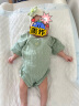 双贝鼠婴儿帽子春夏新款新生婴幼儿可爱公主胎帽女宝宝护囟门印度帽薄款 米黄网纱花朵印度帽 帽围38-42厘米 建议0-6个月 晒单实拍图