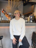 Calvin Klein【吸湿运动】运动男士字母圆领ck宽松跑步健身卫衣4MS3W302 100-月光白 XL 晒单实拍图