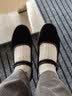 回力老北京布鞋女护士鞋软底酒店工作鞋上班服务员黑色布鞋单鞋 (黑色-平底款) 39 实拍图