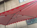幻航遮阳伞户外摆摊太阳伞大雨伞大型防晒伞摆摊伞庭院四方伞加粗加厚 红色3.5X3六骨加粗骨架 实拍图
