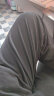 李宁（LI-NING）运动裤女春夏季直筒长裤学生慵懒风灰色卫裤休闲裤子 浅灰色(直筒平口-口袋拉链) L 晒单实拍图