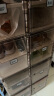 蚂蚁盒子（MAYIHEZI）免安装可折叠透明茶色塑料鞋柜门口收纳防尘防潮鞋盒 2列8层16格 晒单实拍图