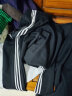 亚当彼得品牌纯棉运动套装男春秋特大号胖子加肥加大休闲运动两件套肥佬 黑色 3XL 实拍图
