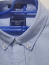 罗蒙（ROMON）牛津纺长袖衬衫男新款休闲纯棉衬衣青年时尚修身衬衫 CS19HF61021蓝色 44 (建议180-200斤) 实拍图