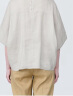 无印良品（MUJI） 女式 麻混粘纤纤维短袖罩衫t恤上衣打底衫内搭 BC2IUC4S 浅灰色 S(155/80A) 晒单实拍图