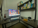久丞家具转角电脑桌学生家用书桌双人书架一体组合桌卧室拐角L型电竞桌子 【书架款16mm桌面】橡木灰右转角 120x120x74cm 实拍图
