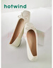 热风（Hotwind）【商场同款】浅口单鞋女春季新款法式温柔时尚舒适平底一脚蹬女鞋 03米色 39 实拍图