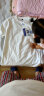 真维斯短袖t恤男春夏季青少年宽松学生休闲情侣半袖纯棉体恤衫潮流上衣 白色（简单蓝胸标） XL(体重135-155斤左右) 实拍图