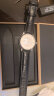 宝灿 真皮手表带适用于天梭1853浪琴表带男女表链针扣配件通用于dw美度欧米茄阿玛尼CK罗西尼卡西欧 玫瑰金针扣-黑色黑线 20mm 晒单实拍图