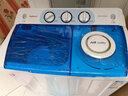 海飞（haifei）10公斤半自动双缸双桶尔波轮洗衣机大容量老人家用宿舍出租房半自动双桶洗衣机洗脱一体 蓝色 实拍图