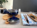 K-UNING日本原装进口茶壶带滤网复古手工泡茶壶大容量急须侧把泡茶壶 樱花黑 280ml 实拍图