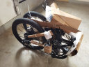 欧亚马 OYAMA折叠自行车20寸12速铝合金双碟刹避震男女单车酷炫M500D 黑色 实拍图