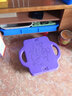 幼儿园感统训练器材大滑板车儿童早教家用前庭平衡板四轮滑板车户外玩具 【限量款】中号紫色 实拍图