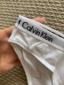 Calvin Klein CK女士三角内裤 3条装 送女友礼物 QD3588E 黑白灰 M  实拍图