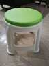 和大人  和大人 加厚塑料凳子休闲椅子 家用浴室矮凳板凳换鞋凳 小圆凳 绿色 实拍图