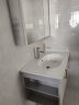 惠达（HUIDA）惠达卫浴1567左右款现代简约浴室柜卫生间家用洗手盆一体组合柜 G1567-80L-BH冰霜灰 左柜收纳 晒单实拍图
