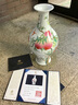 宁封窑景德镇经典复刻粉彩八桃橄榄瓶陶瓷器仿古花瓶餐厅客厅书房装饰摆 粉彩福寿八桃纹橄榄瓶 实拍图