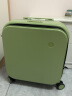 米熙前开盖拉杆箱子行李箱大容量铝框箱男旅行箱包女18英寸牛油果绿60 实拍图