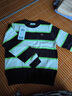 巴拉巴拉童装宝宝针织衫儿童毛衣秋装男童打底衫女童纯棉 黑白条纹00499 100 cm 实拍图
