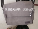 北慕 工作包男工地用斜挎包男士帆布包复古单肩包男包休闲邮差商务包 灰色 实拍图