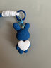 乐卡利 钥匙扣挂件 兔子玩偶包包挂饰小饰品 情侣儿童装饰挂扣 可爱百搭 桃心兔子钥匙扣【蓝色】 实拍图